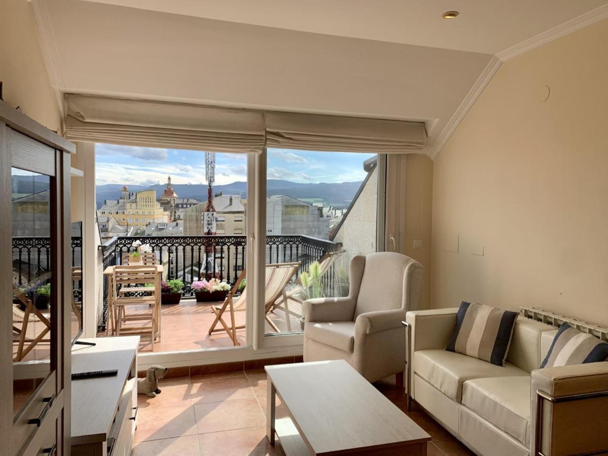 Moderno Piso Con La Mejor Terraza De Ribadeo Y Vistas Maravillosas Eksteriør billede