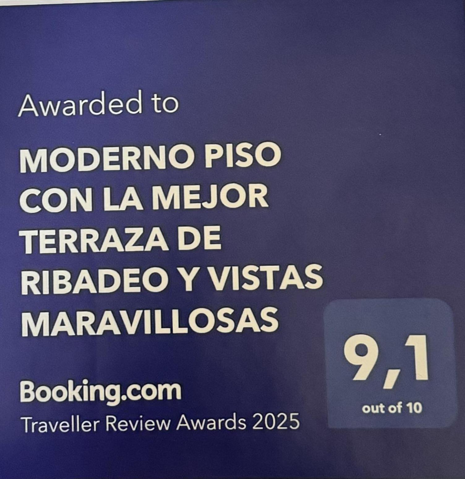 Moderno Piso Con La Mejor Terraza De Ribadeo Y Vistas Maravillosas Eksteriør billede
